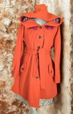 Damenmantel neuwertig von blutgeschwister Gr. M/L orange Neupreis lag bei ca. 380 Euro