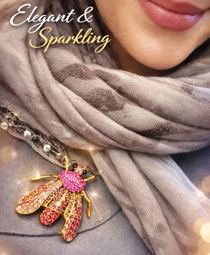 Falter Brosche ca. 4 cm