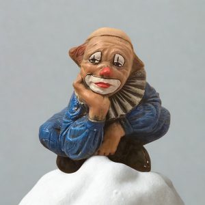 Deko Clown schwer ca. 12x12 cm